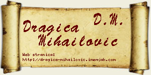 Dragica Mihailović vizit kartica